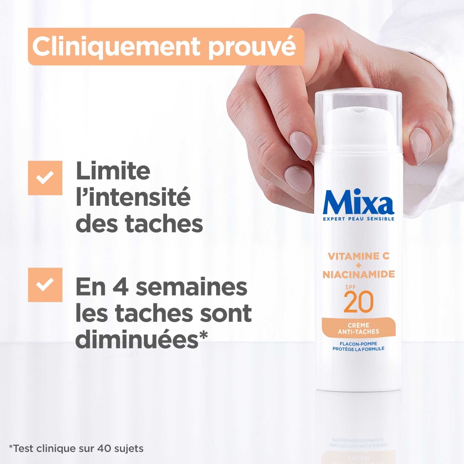 Mixa Crème Anti-taches à la Vitamine C et Niacinamide