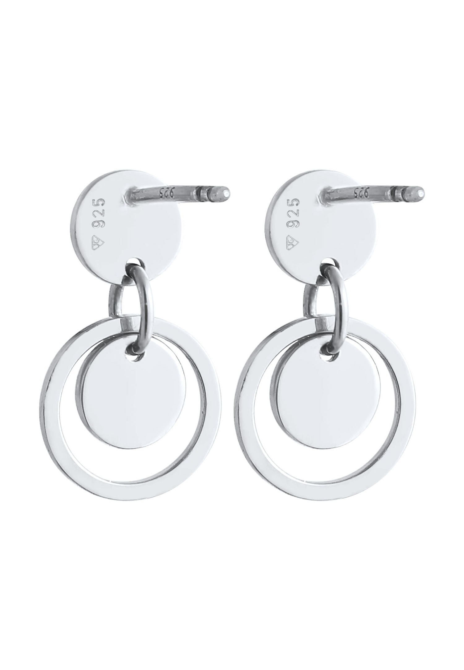 Elli Femmes Cercle Geo Trend Boho Look en argent sterling 925