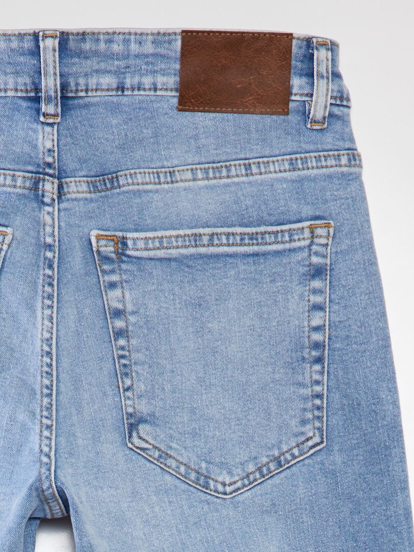 Slim fit jeans met 5 zakken - Maat L34 - Blauw
