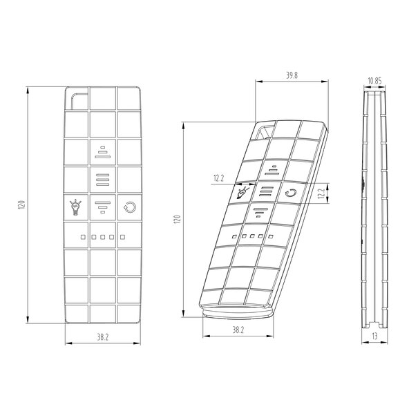 LED-Vollkassettenmarkise ELOS V2 inkl. Windsensor marineblau-weiß, 400 x 300 cm