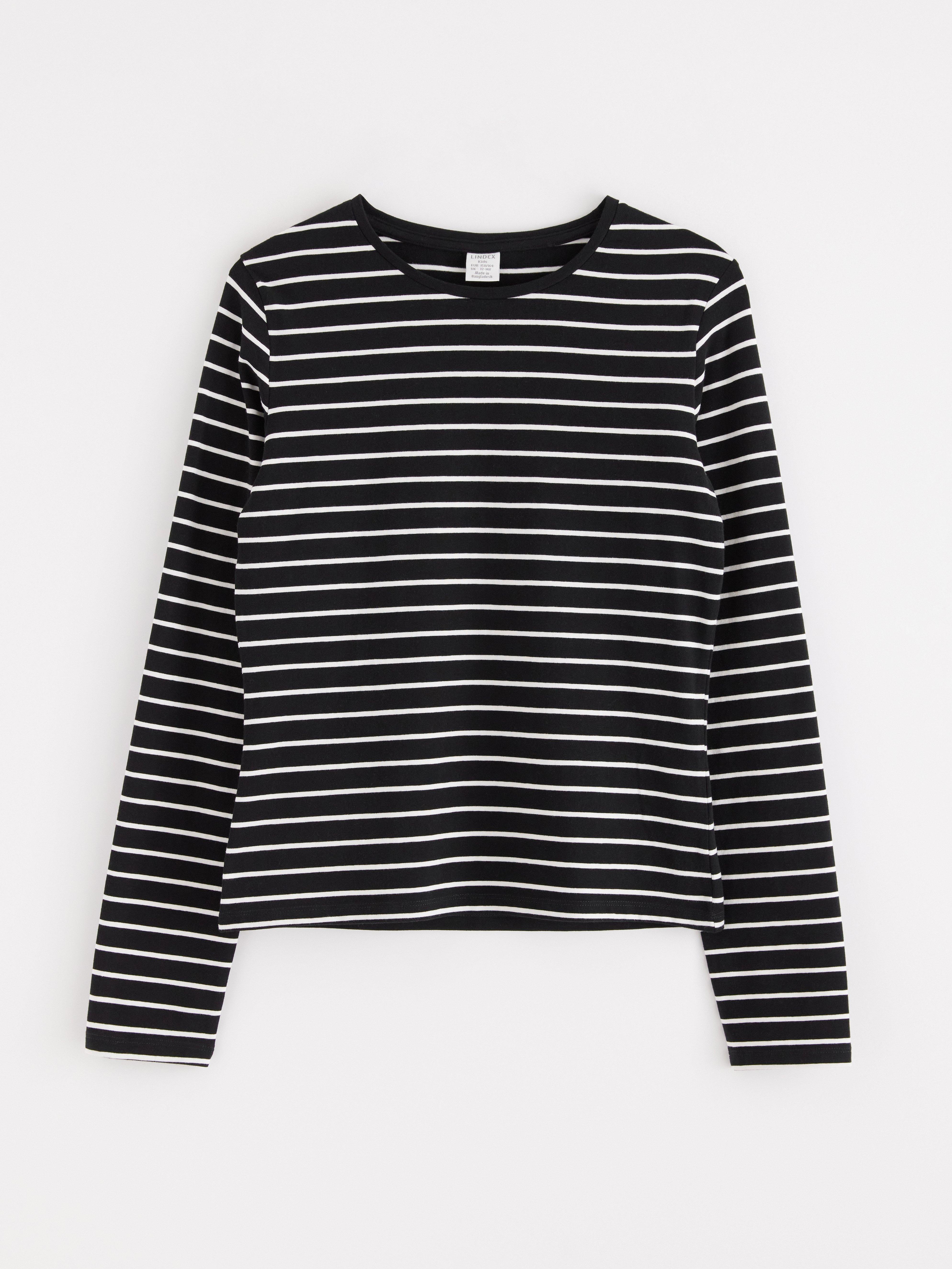Schwarzes Langarmshirt