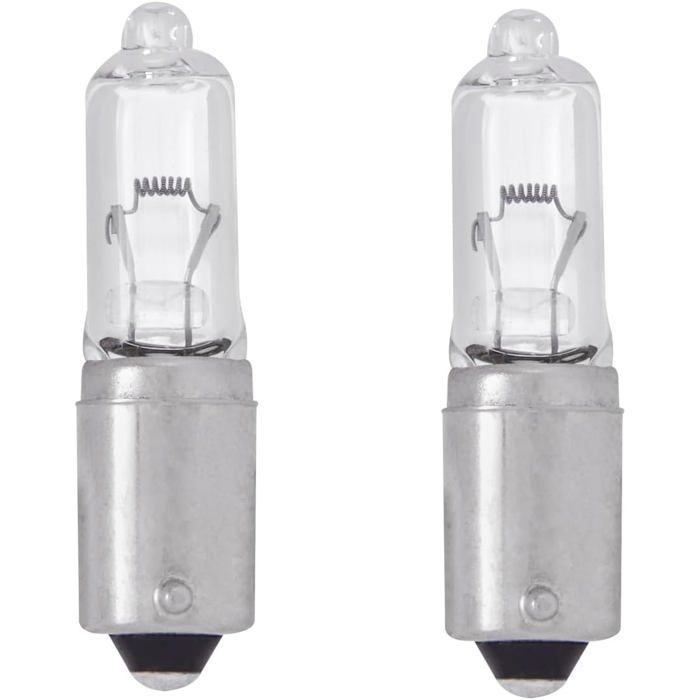 Cyclingcolors 2 bombillas 12V 21W BAY9S transparentes para coche, moto y scooter