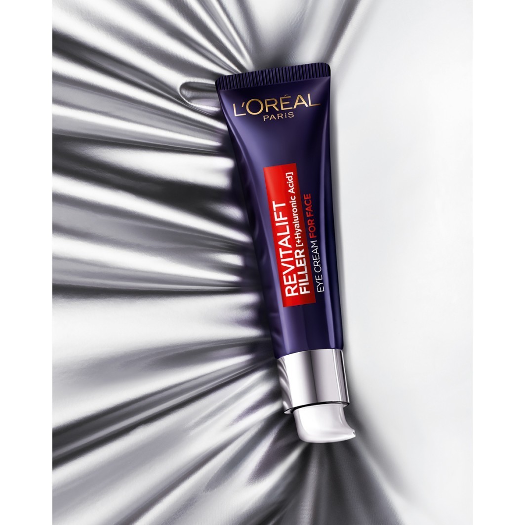 L'Oréal Paris Revitalift krema za oči, filer protiv starenja s hijaluronskom kiselinom za lice – 30 ml