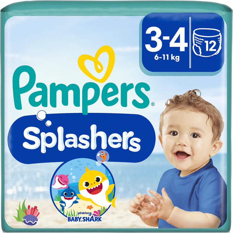 Jednorazové plienky a plavky Pampers Splashers 3-4