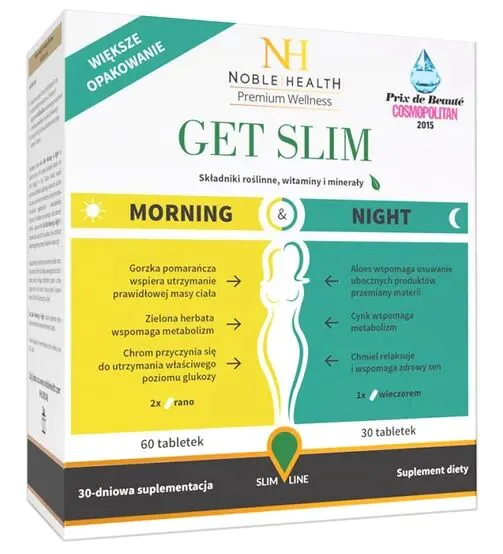 Noble Health Get Slim Morning & Night Tabletki 90 tabletek