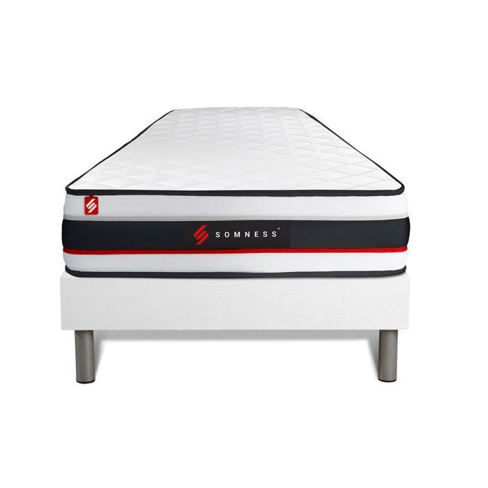 FORM 90x200 cm Bedbodem en matrasset, wit