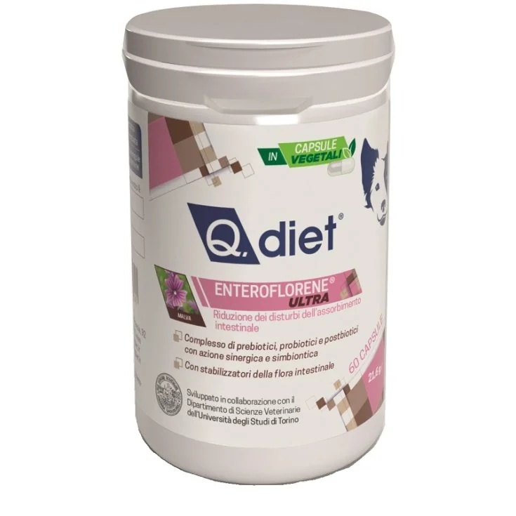 VET Q Dieet Enteroflorene Ultra 60 capsules