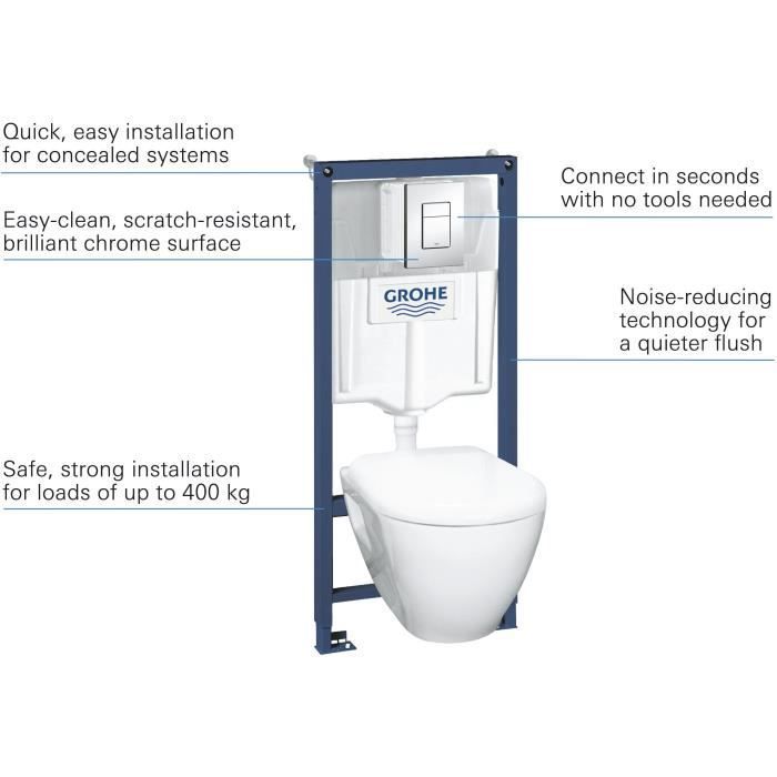 GROHE - Telaio per WC Solido Compact 39186000 - WC 6-9 l 1,13 m
