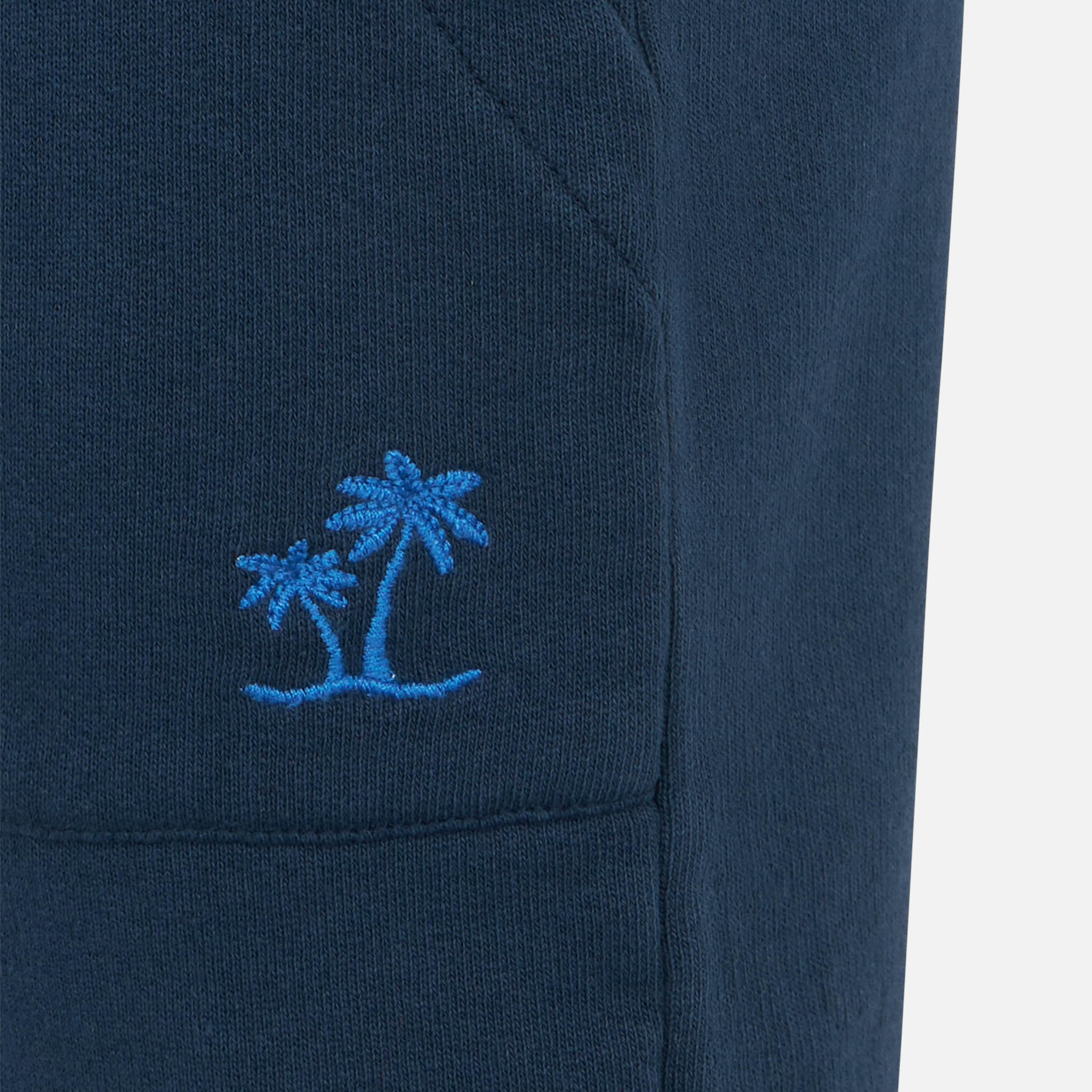 Marineblauwe katoenen bermudashorts voor jongens