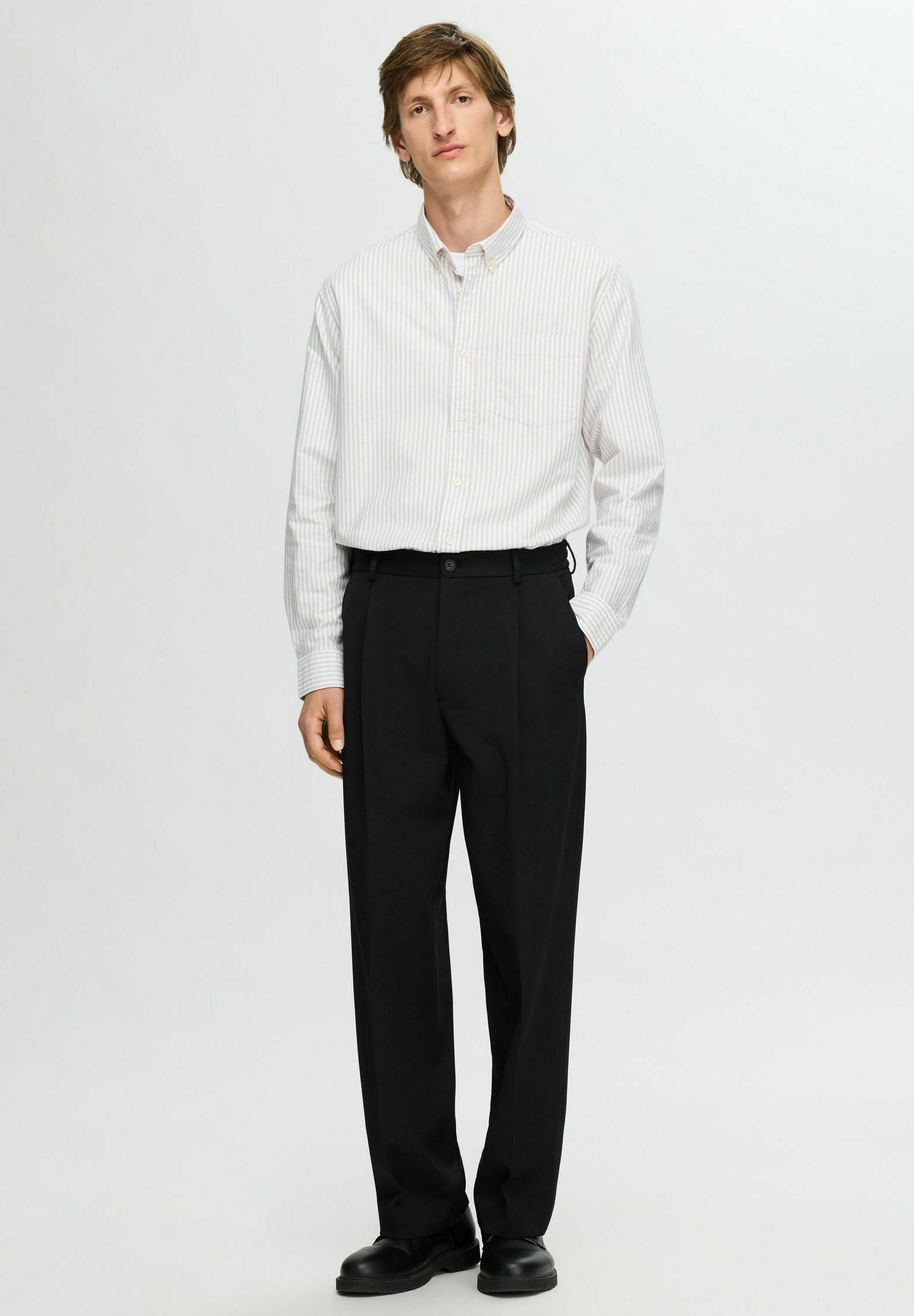 Pantaloni Selected Homme SLH LOOSE FINN FLEX - Pantaloni - neri