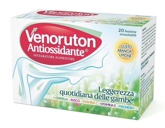 VENORUTON Venoruton Antioxidant voedingssupplement voor zware benen 20 zakjes Microcirculatie Welzijn