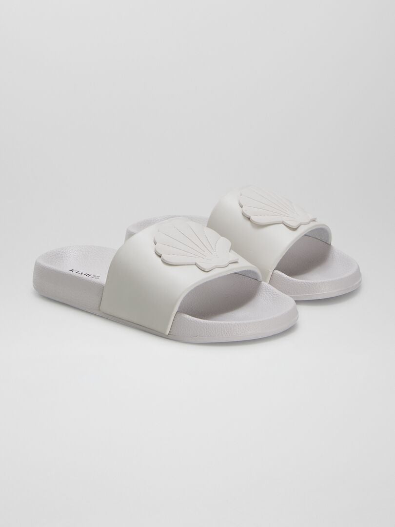 Strandslippers 'Seashell' - BEIGE