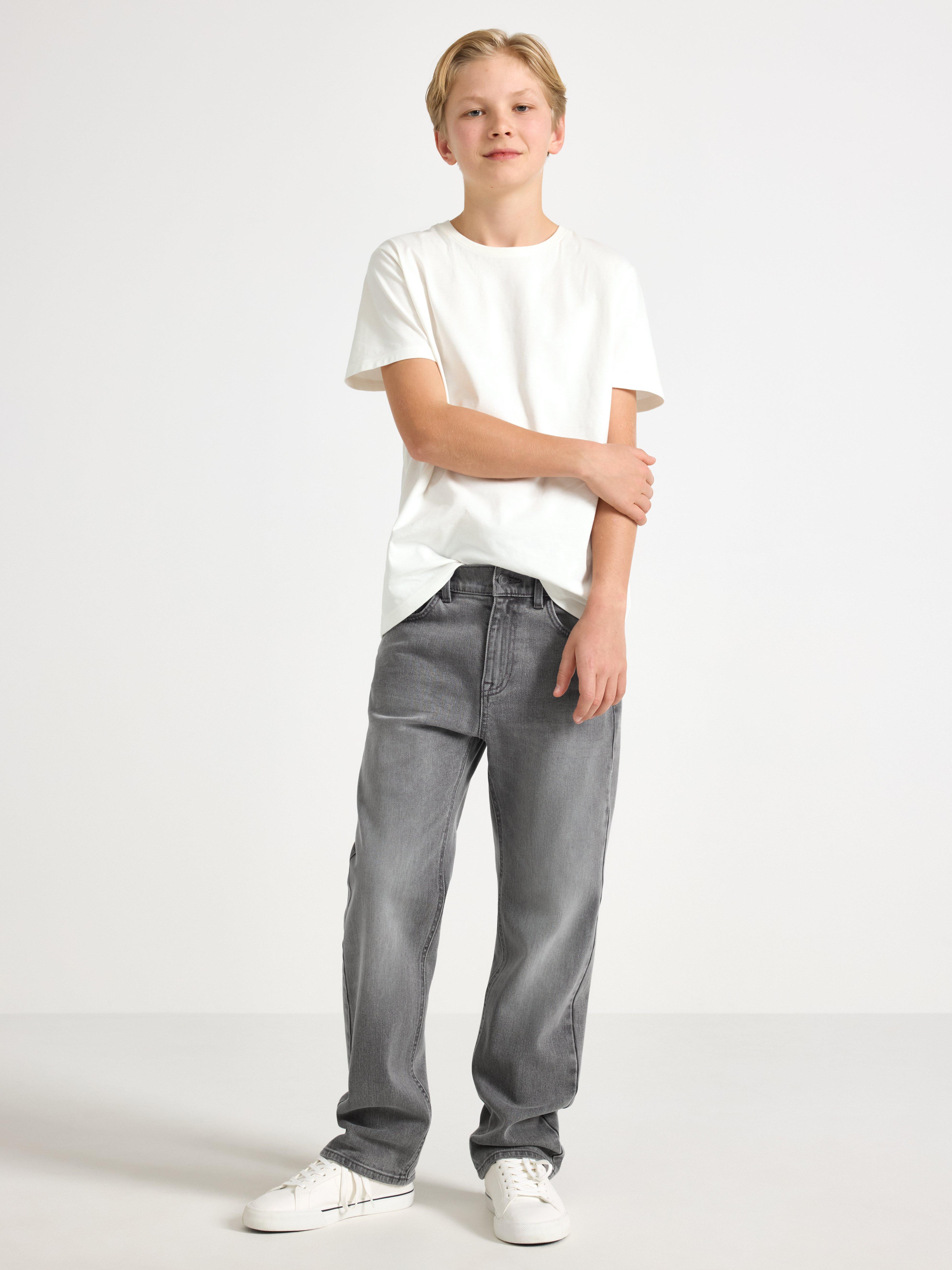 Pantalones vaqueros rectos anchos Vilgot Regular, color gris.