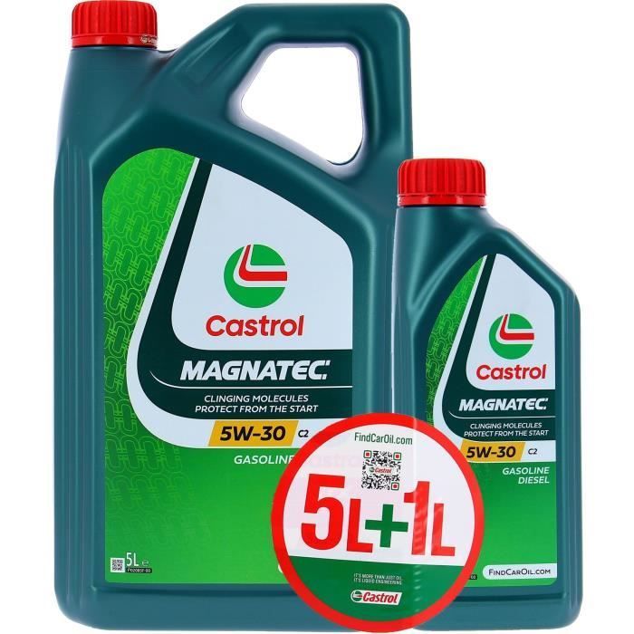 Aceite de motor - CASTROL MAGNATEC - 5W-30 C2 - 5L+1L - Oferta especial