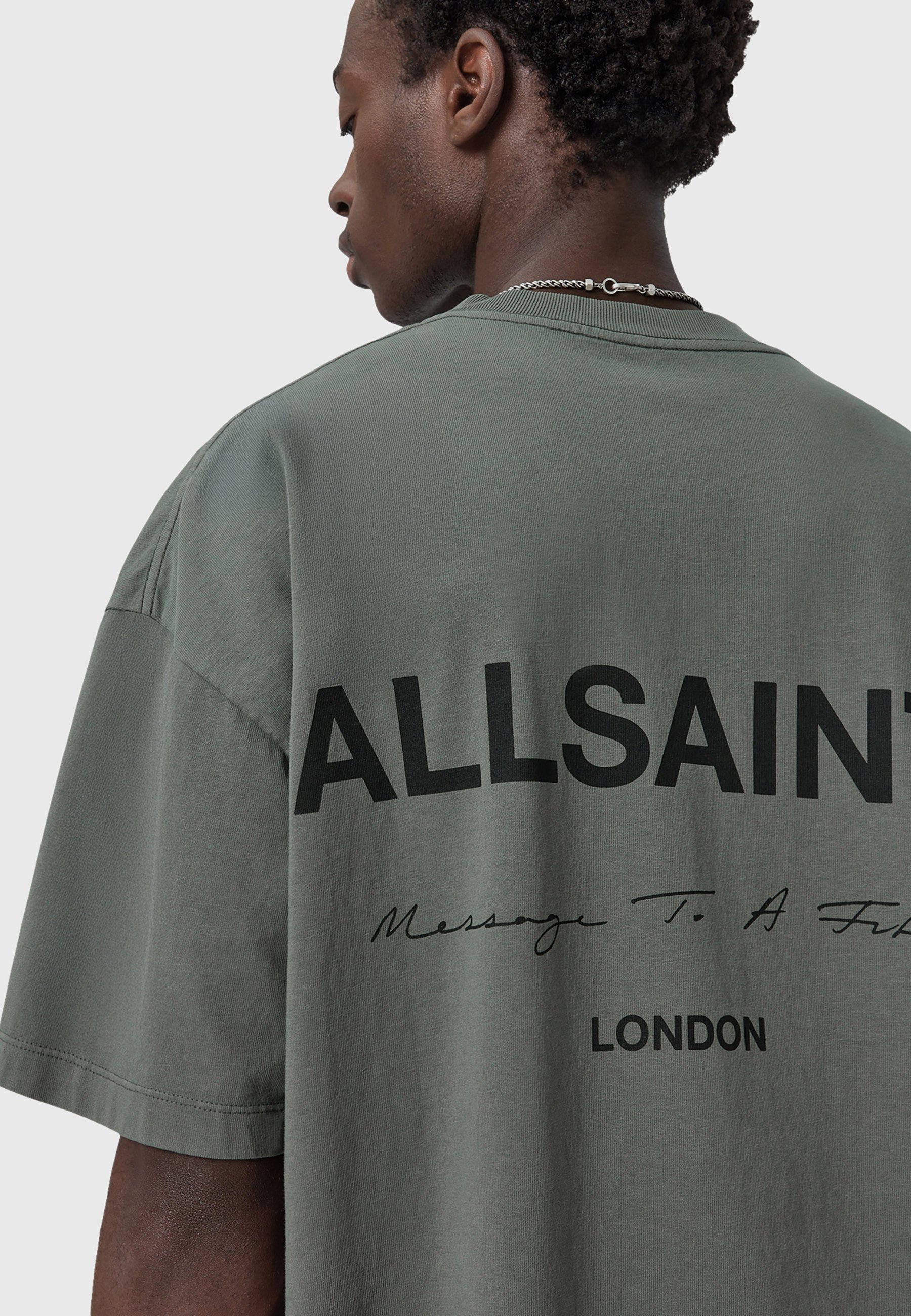 T-shirt imprimé AllSaints FUTURE CREW - Vert gastor