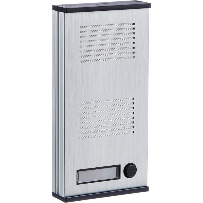 Interphone audio 2 fils avec combiné et platine aluminium, kit filaire pour immeuble
