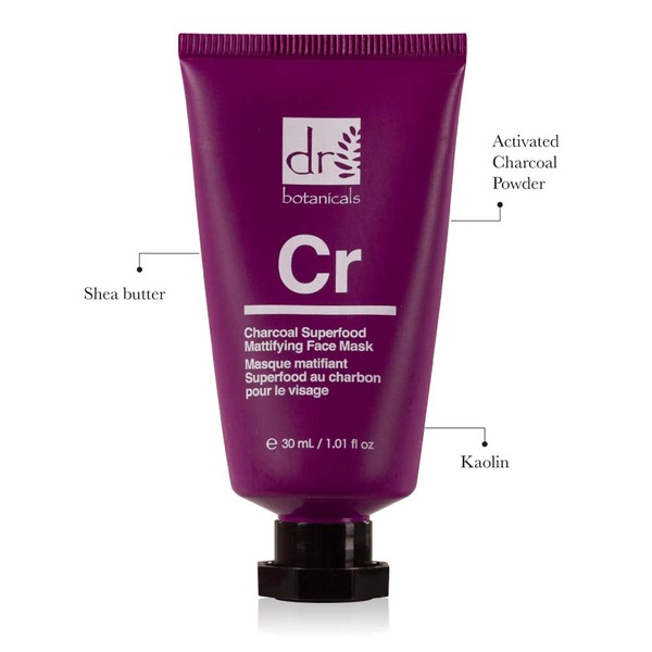 Dr. Botanicals Charcoal Superfood Mattierende Gesichtsmaske 30 ml