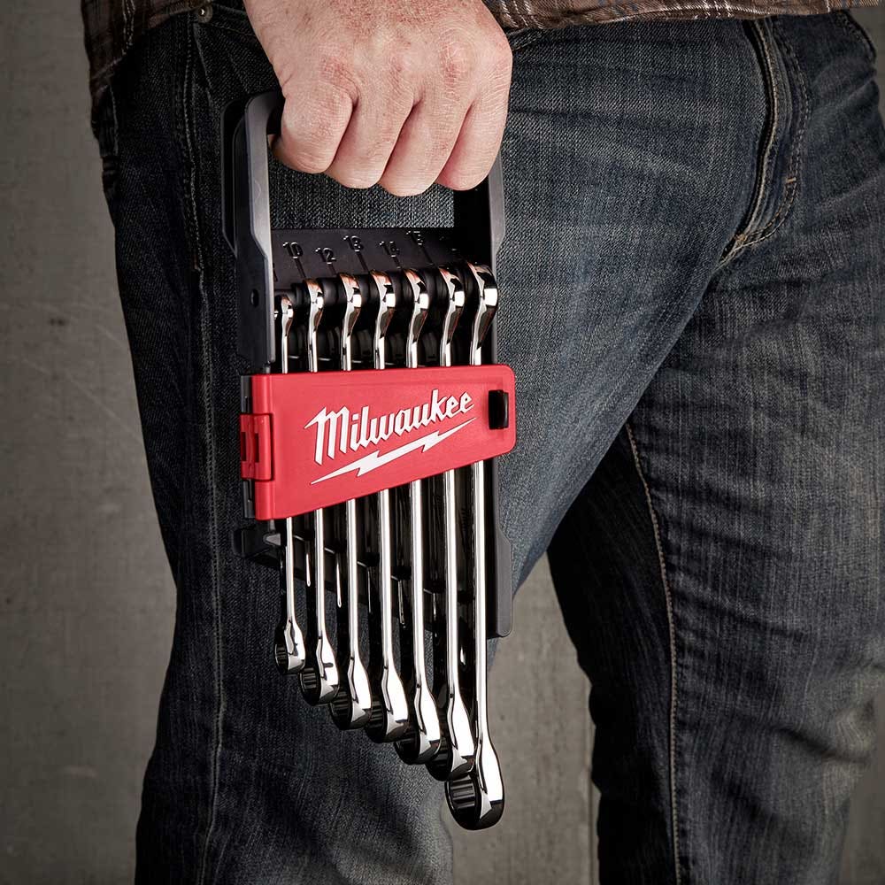 Jogo de chaves de catraca métricas, 7 peças, MILWAUKEE 48229506