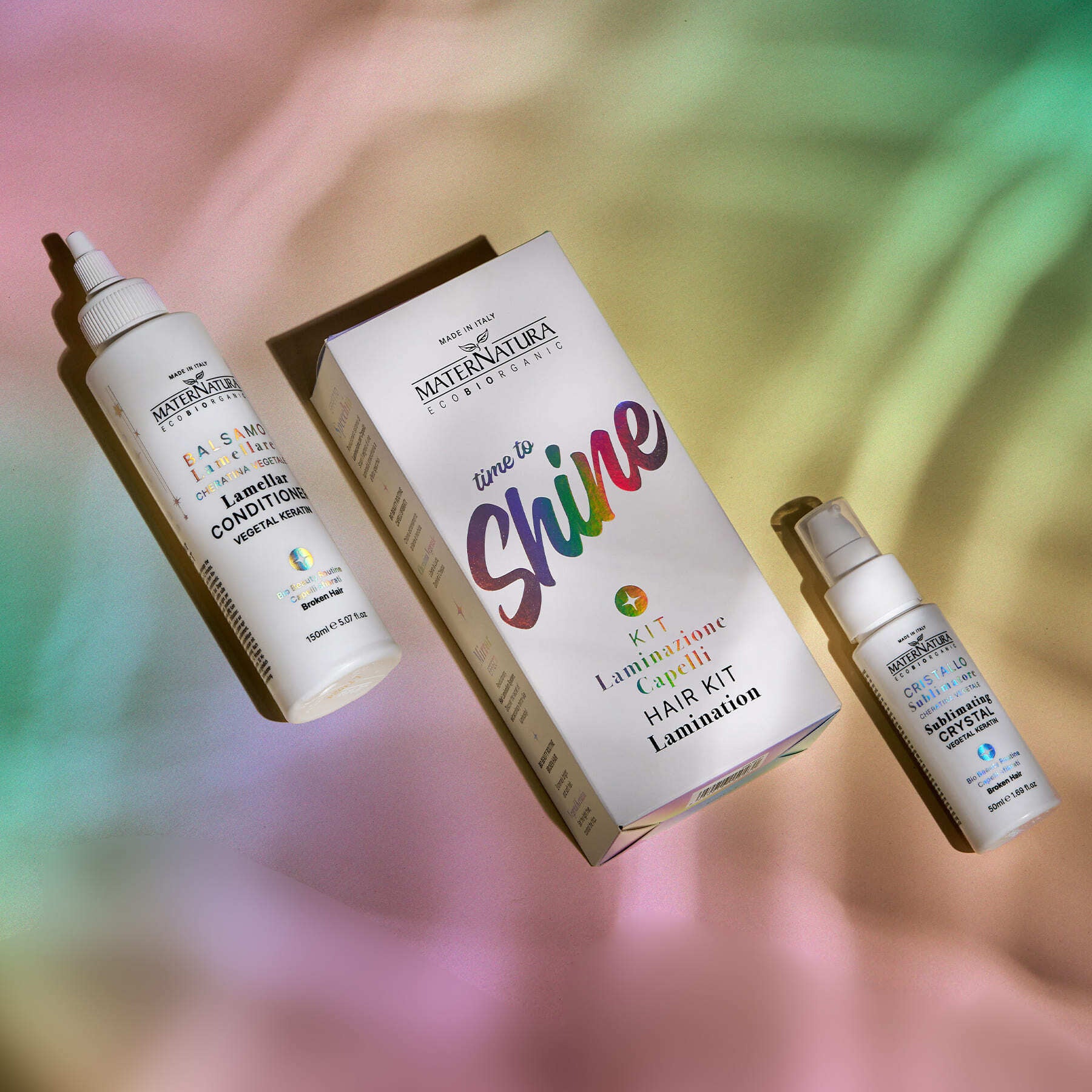 Routine Complete Kit Laminazione Capelli Per Capelli Sfibrati Con Cheratina Vegetale - Cofanetti per Capelli, Ristrutturanti & Ricostruttivi