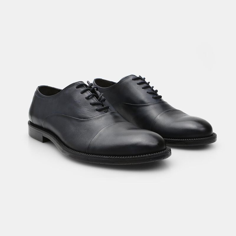BATA Męskie skórzane buty sznurowane