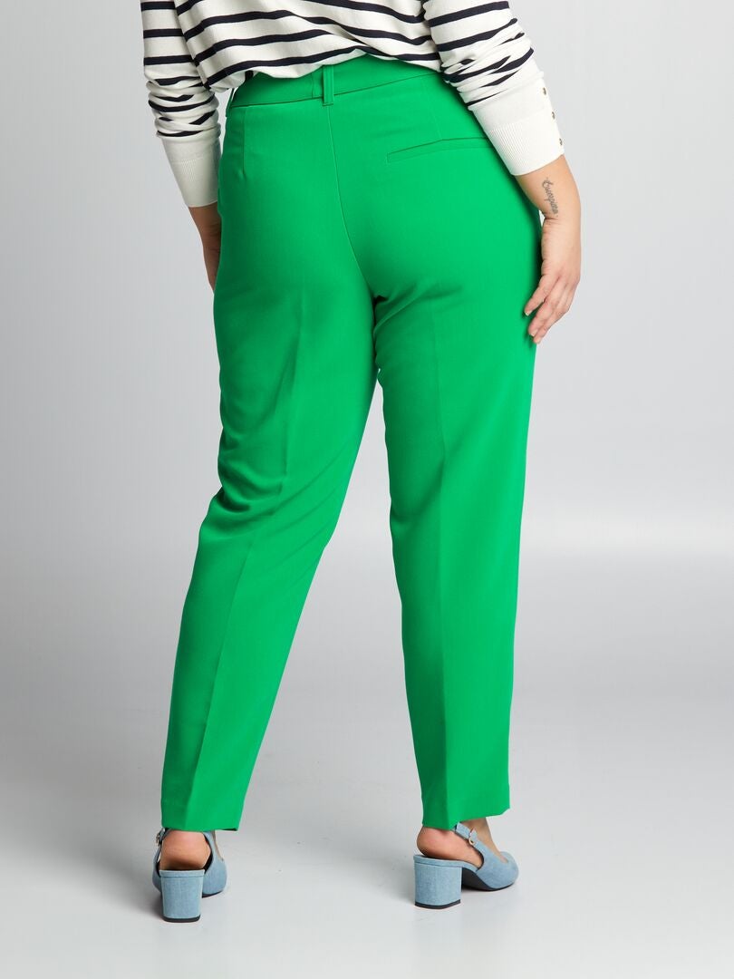 Pantalones ajustados Carrot - VERDE