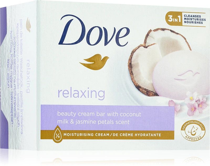 Dove sproščujoča kremasta čistilna tableta s kokosom