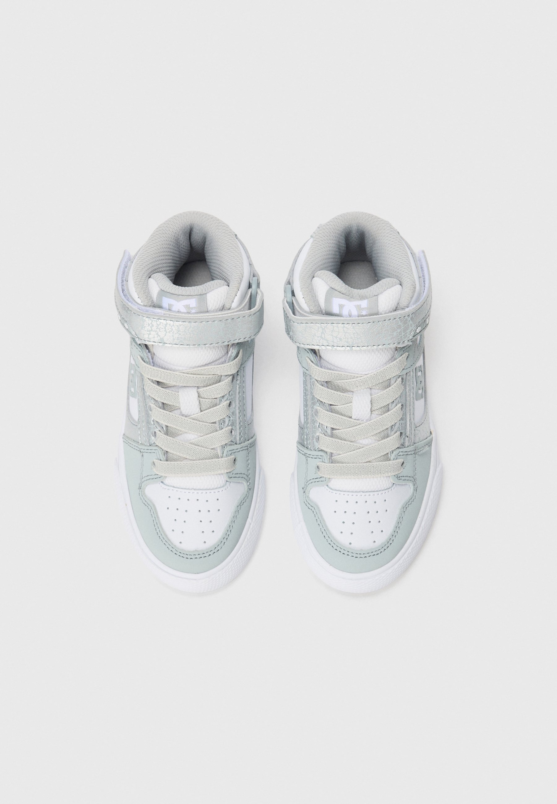 DC Shoes PURE UNISEX - Hoge sneakers - wit/zilverkleurig