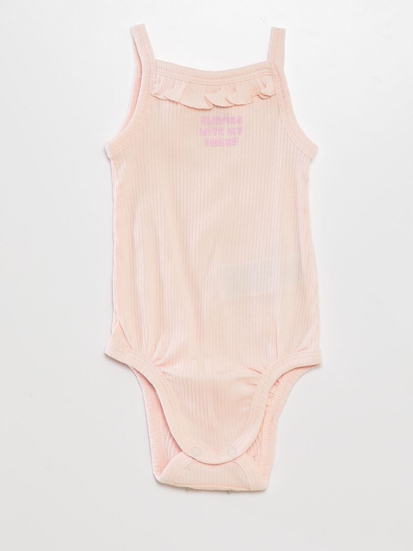 Conjunto de 2 bodys con tirantes finos - ROSA