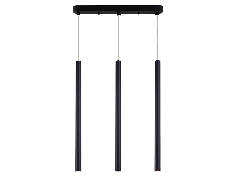 Lampa wisząca Lungo 3-punktowa metalowa czarna