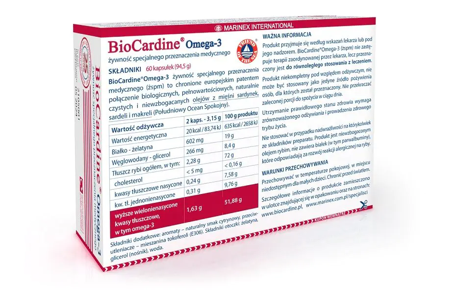 Biocardine Omega-3, Kapsułki