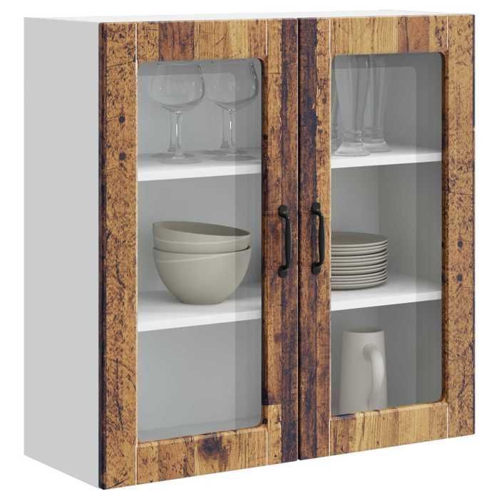 Keukenorganizer 1 stuk - ZENCORE - Opbergkast - met plank - Antiek hout 80x31x80cm LH48640