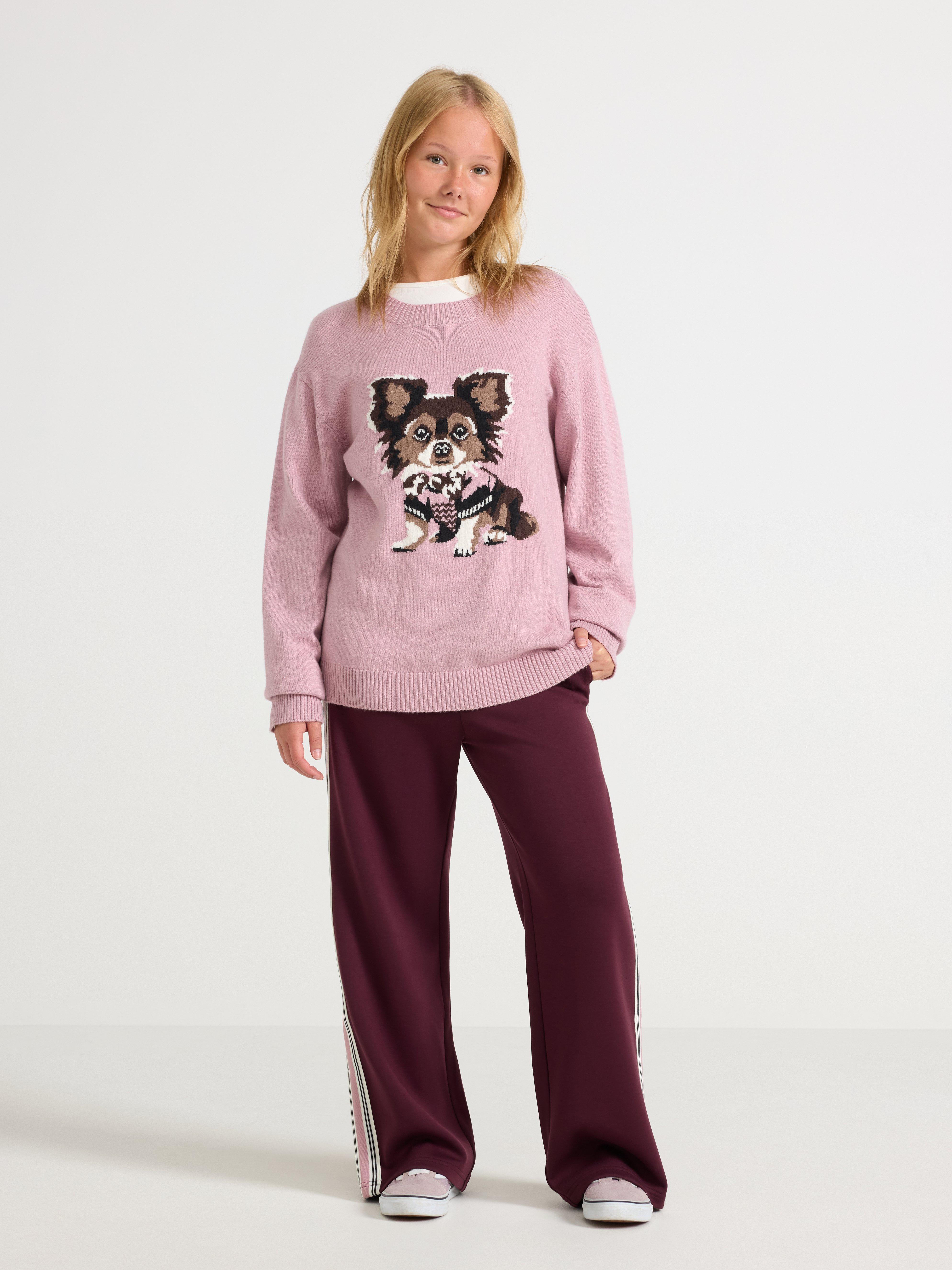 Strikket genser Dusty Lilac