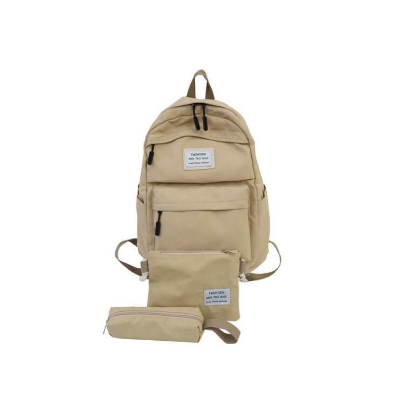 Sacs à dos grande capacité pour étudiantes coréennes, style campus, lot de 3
