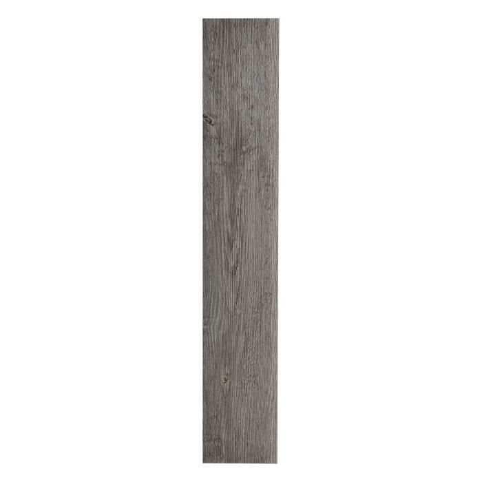 Revêtement de Sol PVC Vinyle 7 Pièces 0,975 m² Grey Alaska Oak Chêne Gris d'Alaska