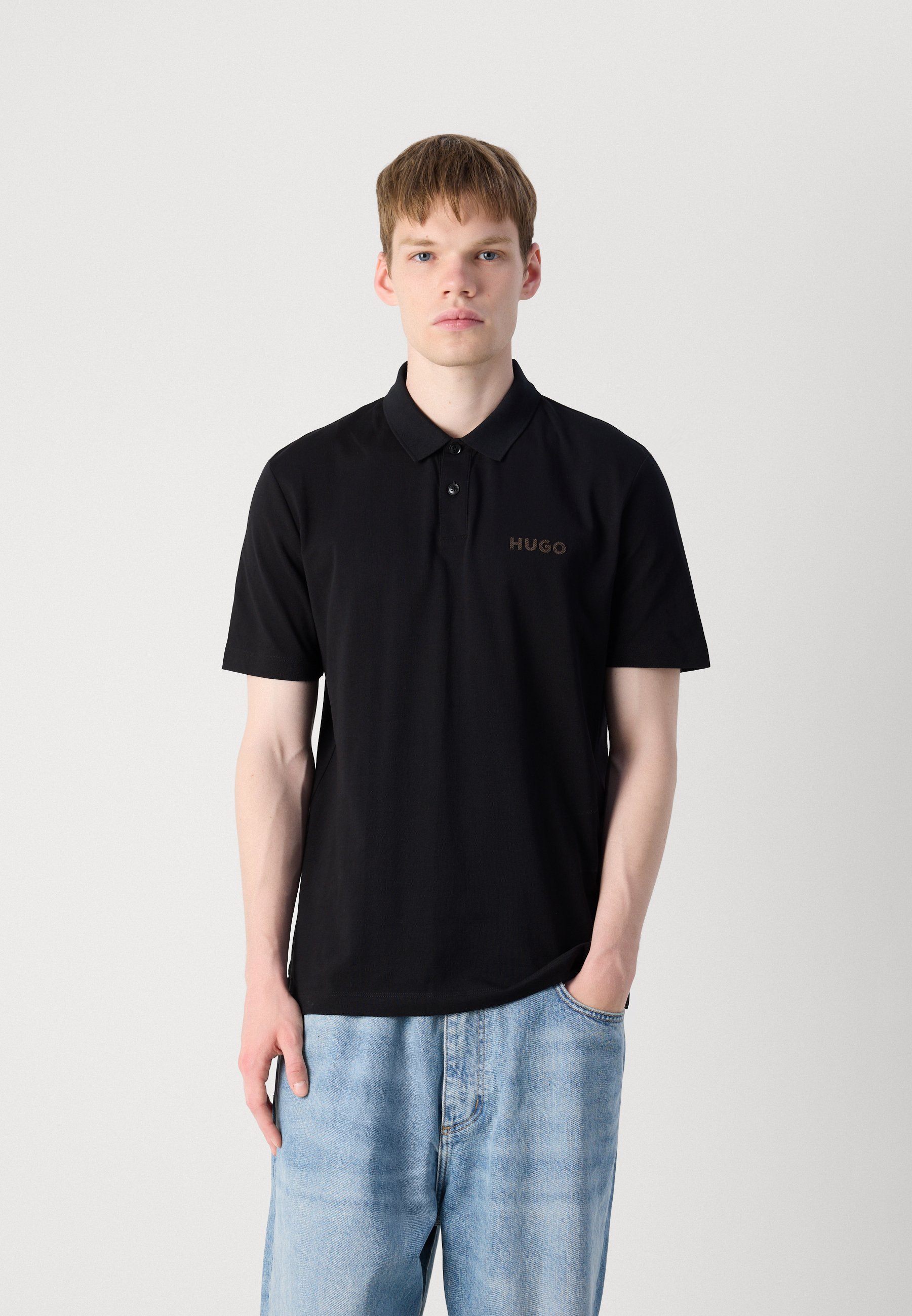 HUGO DIRLMERE - Poloshirt - zwart