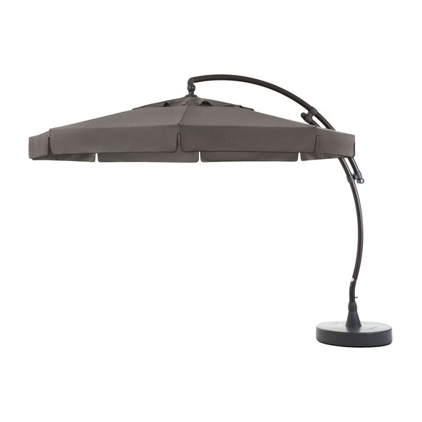 Umbrelă de soare cantilever Easy Sun, inclusiv bază, gri
