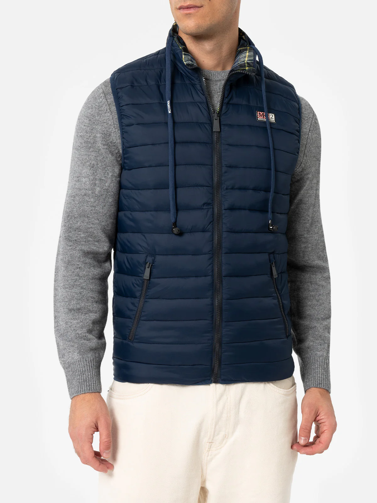 Chaleco acolchado azul marino para hombre de Aspen