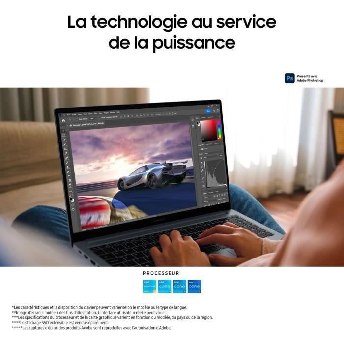 Laptop-pc - SAMSUNG - Galaxy Book4 - 15,6 inch - Intel Core i5 1335U - 8 GB RAM - 256 GB SSD - Grijs - Windows 11
