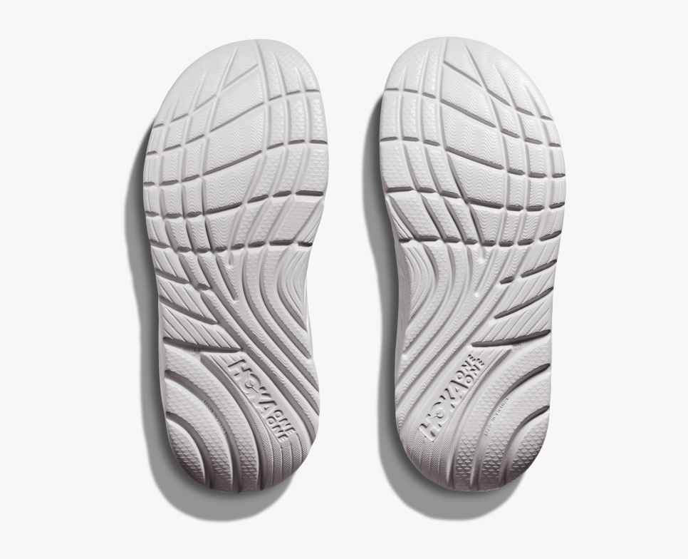 HOKA Ora Recovery Flip 2 Lunar Rock / Weiß