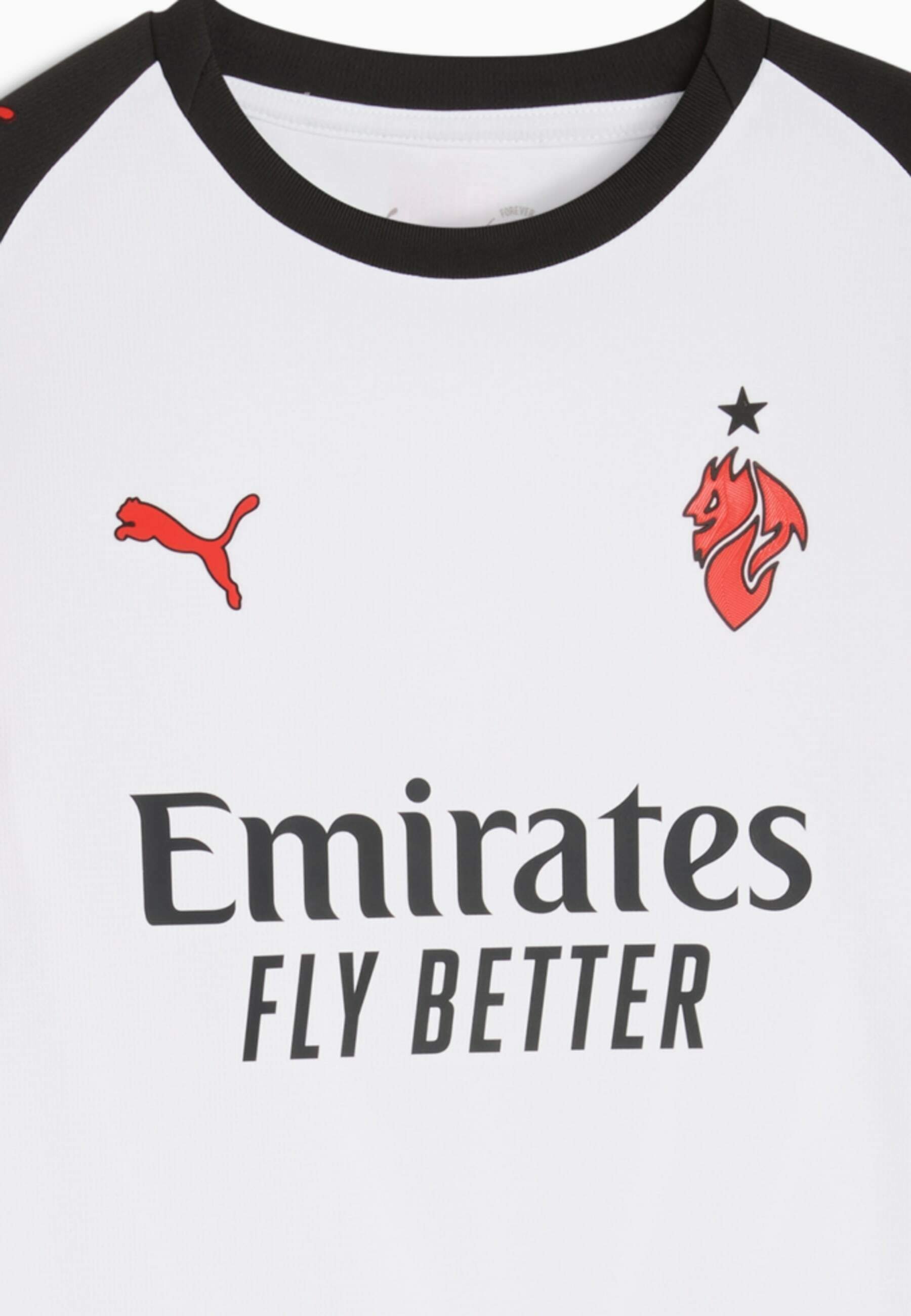 Puma ACM AWAY JERSEY REPLICA JR - Koszulka piłkarska - puma white-for all time red