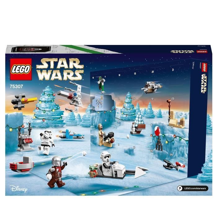 LEGO® 75307 Star Wars Advent Calendar 2021 Toy for Children Ages 6+, The Mandalorian Gift Idea for Christmas, Minifigure