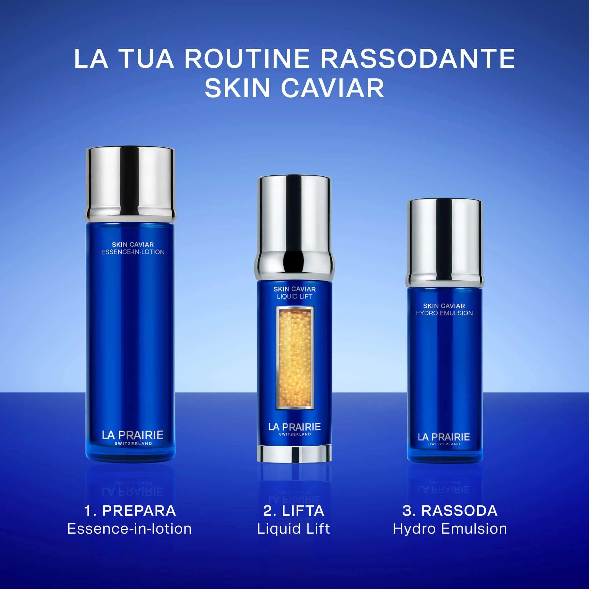 Skin Caviar Hydro Emulsion - Tratt.viso 24 ore antirughe, Tratt.viso 24 ore idratante