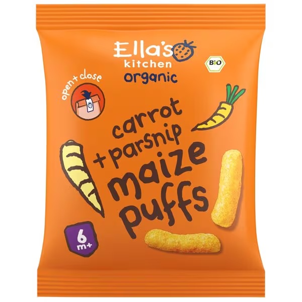 Ella's Kitchen Organic kukuruzni keksi s mrkvom i pastrnjakom 6+M<br>20g