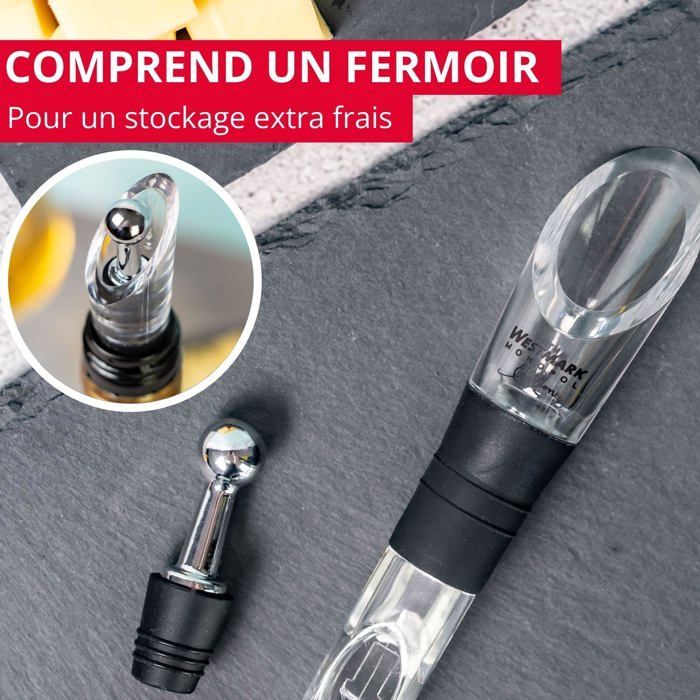 Enfriador de vino - WESTMARK - 52453360 - Mantiene el vino frío - Vertedor integrado - Fácil de limpiar