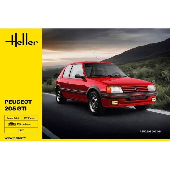 [PREORDINE] KIT MODELLINO HELLER 82705 PEUGEOT 205 GTI IN SCALA 1/24