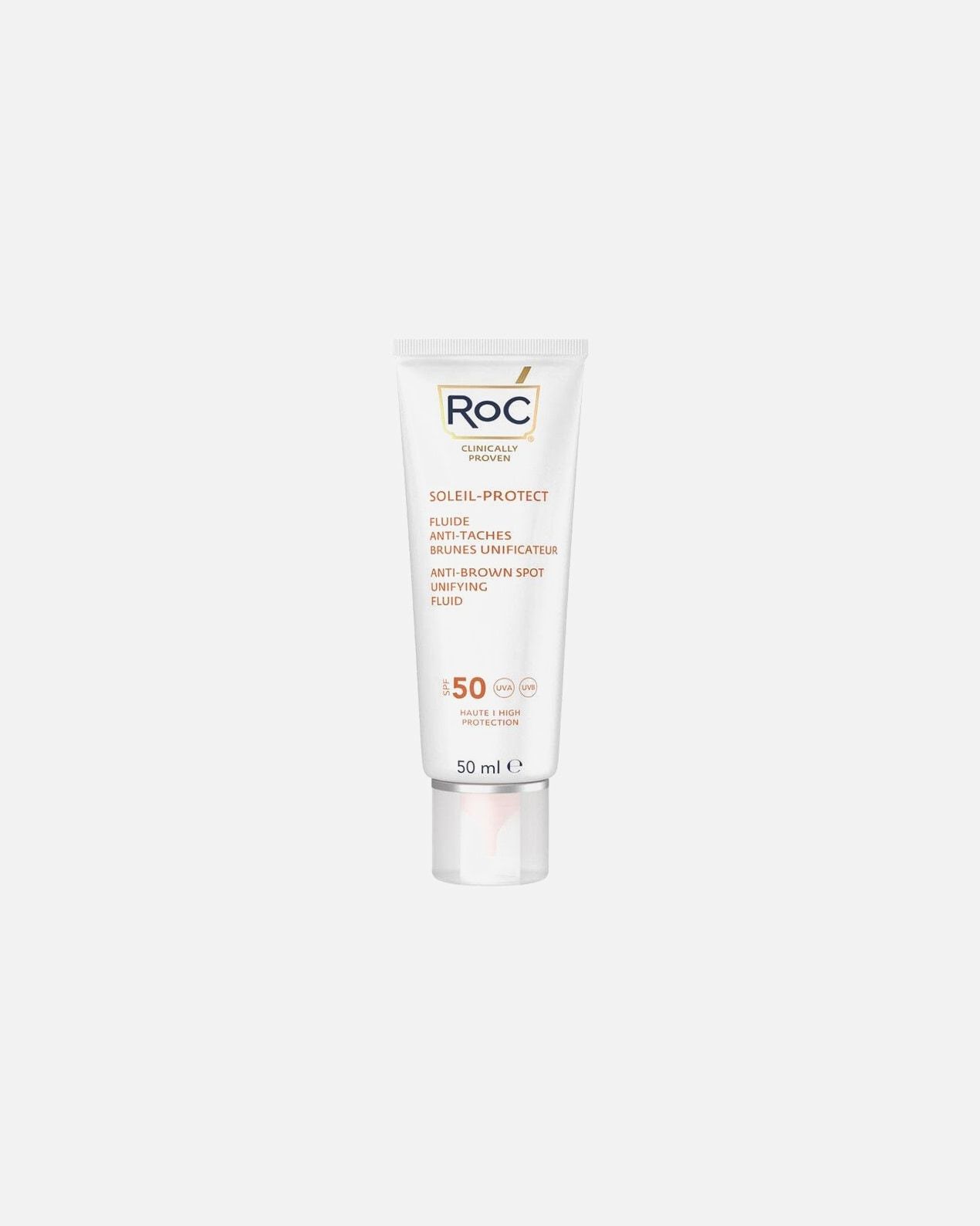 RoC Sunscreen Soleil-Protect tečna krema protiv pigmentnih fleka SPF 50 - 50 ml