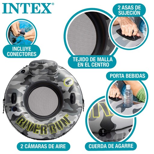  Napihljiv obroč Intex Camouflage