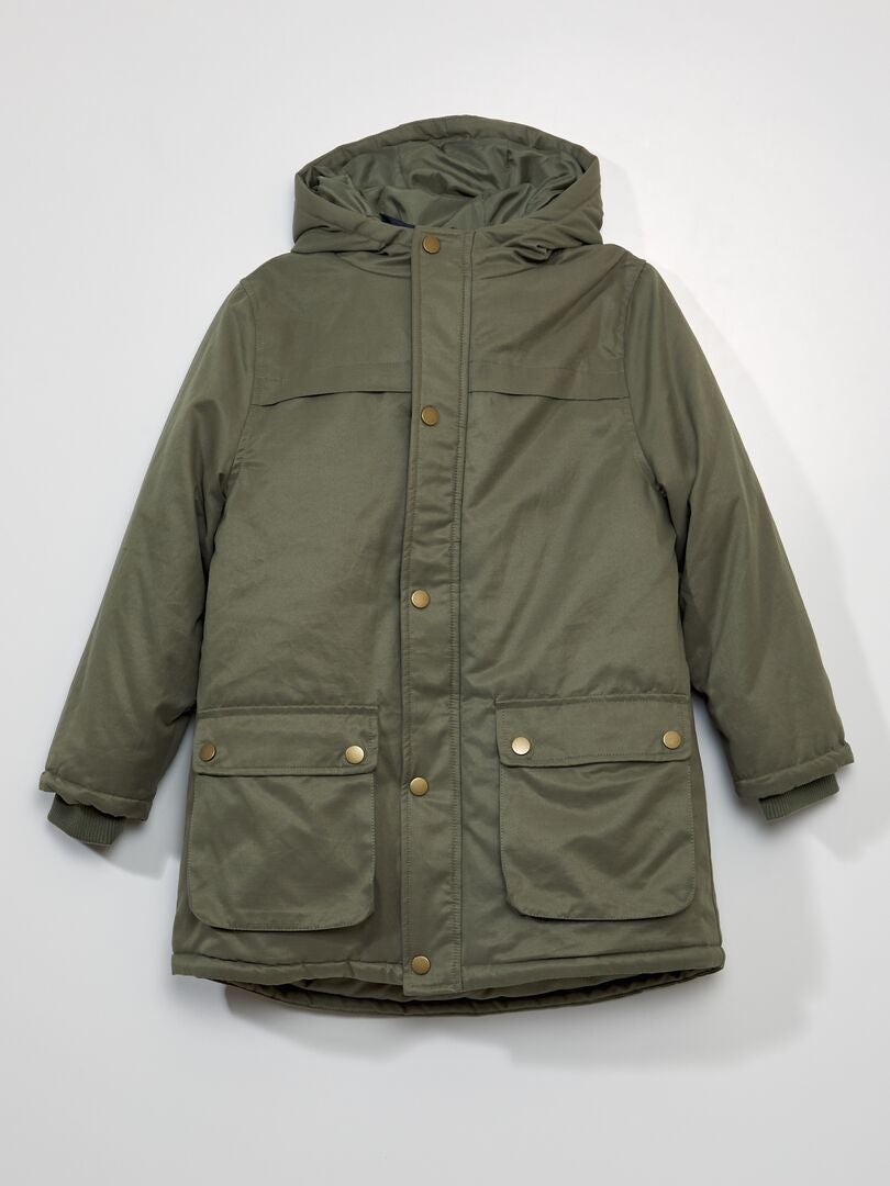 Parka 3 en 1 + Chaqueta de plumas - CAQUI