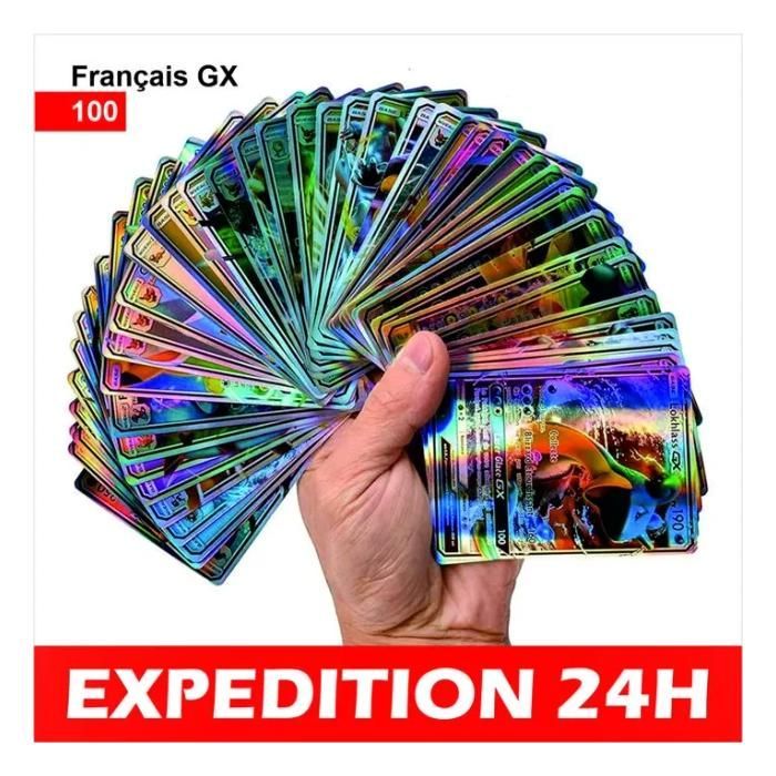 Lote de 100 cartas Pokémon - OFICIALES en francés - SIN REPETIDAS