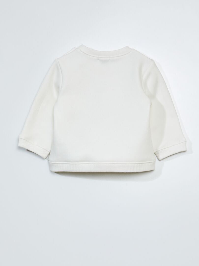 Fleece sweatshirt - Wit